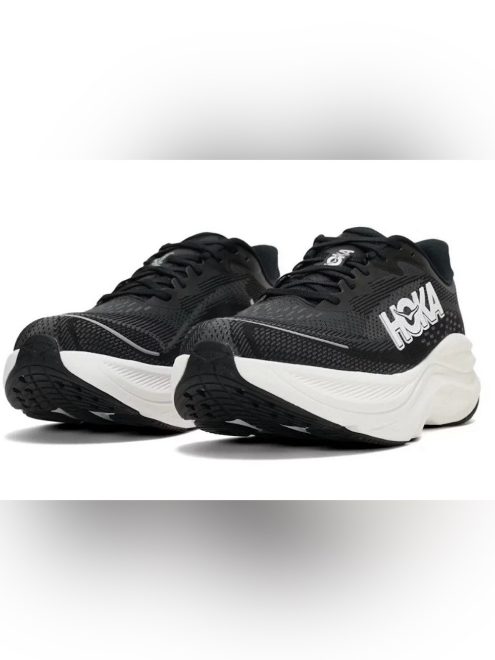 Hoka ONE ONE 🔥 Skyflow Black Athletic Running Sneakers Size 12 1155111 BWHT NEW - Picture 9 of 14